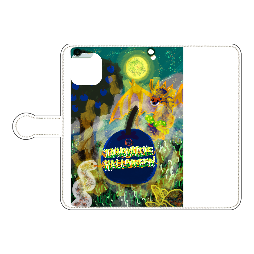Appween「ゴチャゴチャ斬新ハロウィン/Innovative Halloween」ORILAB.Version.7 iPhone6Plus/6sPlus 手帳型スマホケース