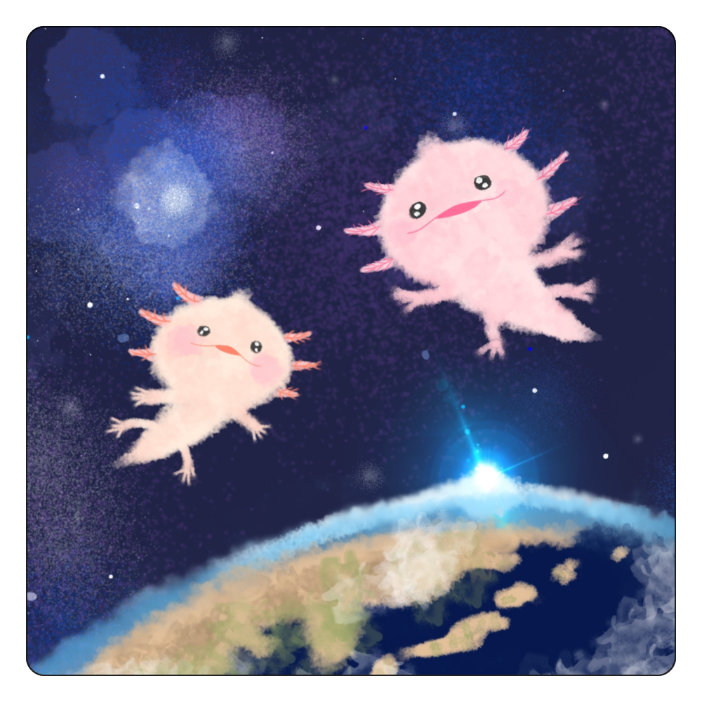 うぱっと宇宙旅行コースター〜地球〜 白雲石コースター　四角