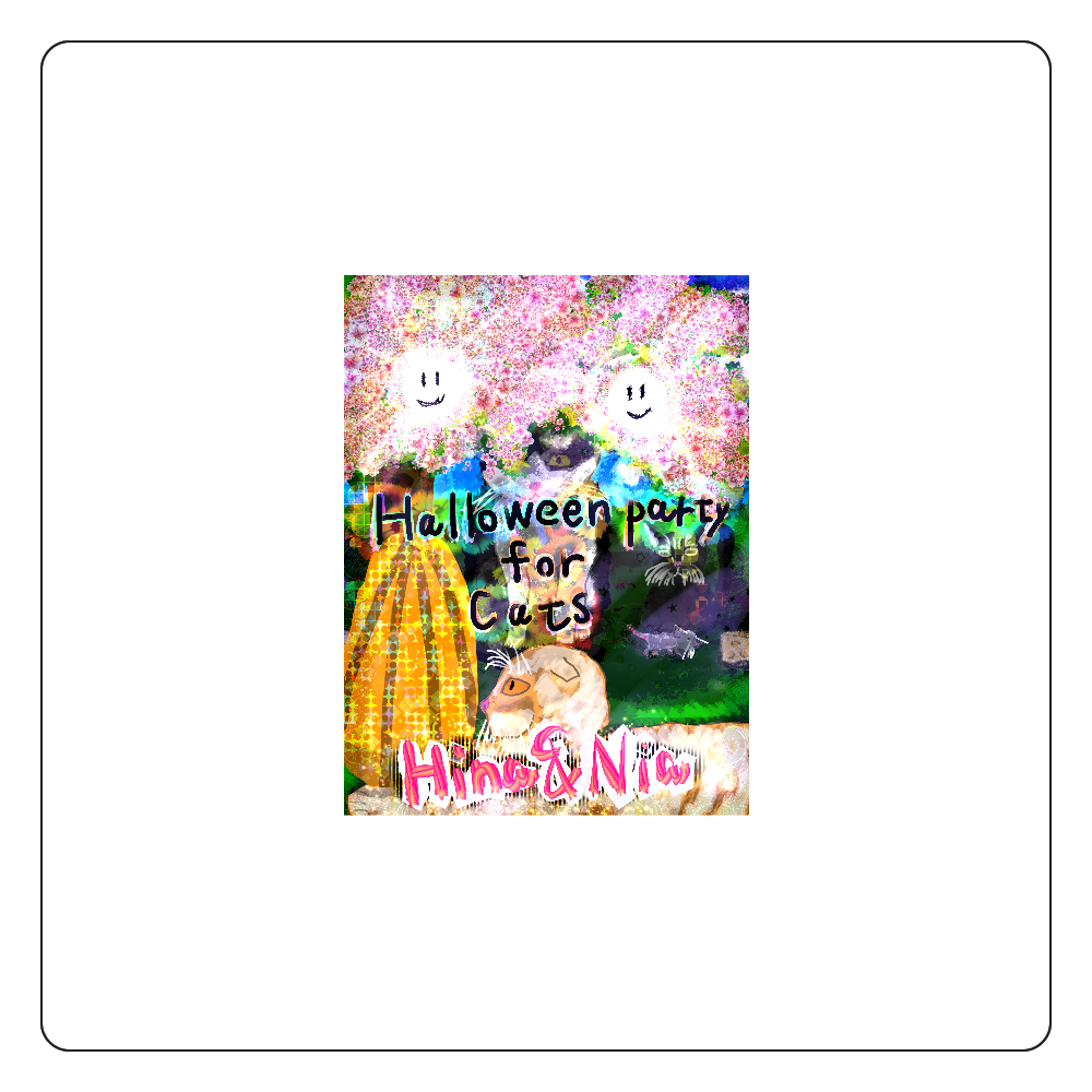 Halloween Party For Cats !! ORILAB.Version 白雲石コースター　四角