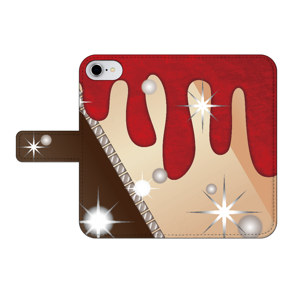 なにわ衣装オマージュ／チョコレート／手帳型スマホケース iPhone6/6s 手帳型スマホケース ベルトあり3ポケット
