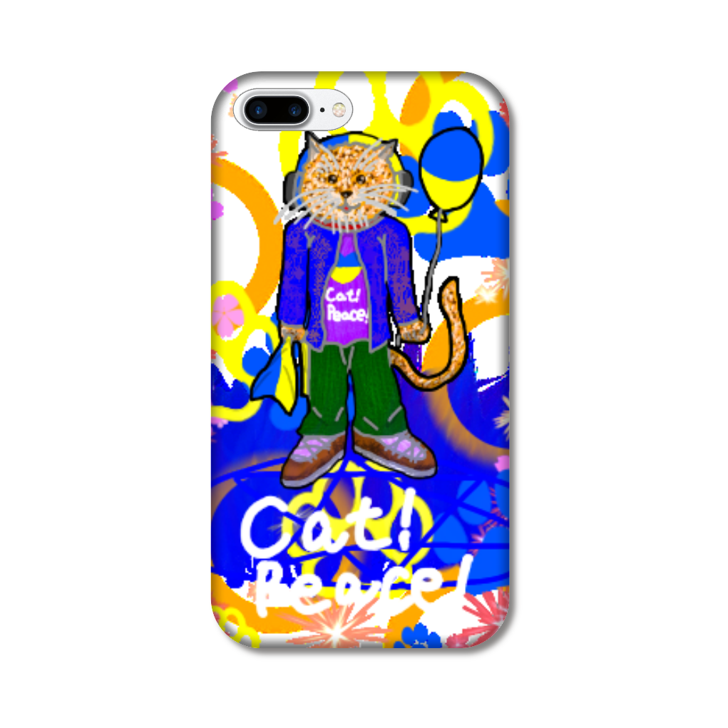 Cat! Peace!(猫!平和!)〜皆も平和ニャァー‼︎　ORILAB.Version iPhone8Plus