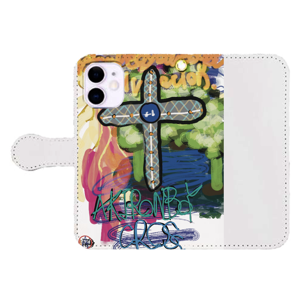 AKIRONBOY＿CROSS （クロス） iPhone12mini 手帳型スマホケース