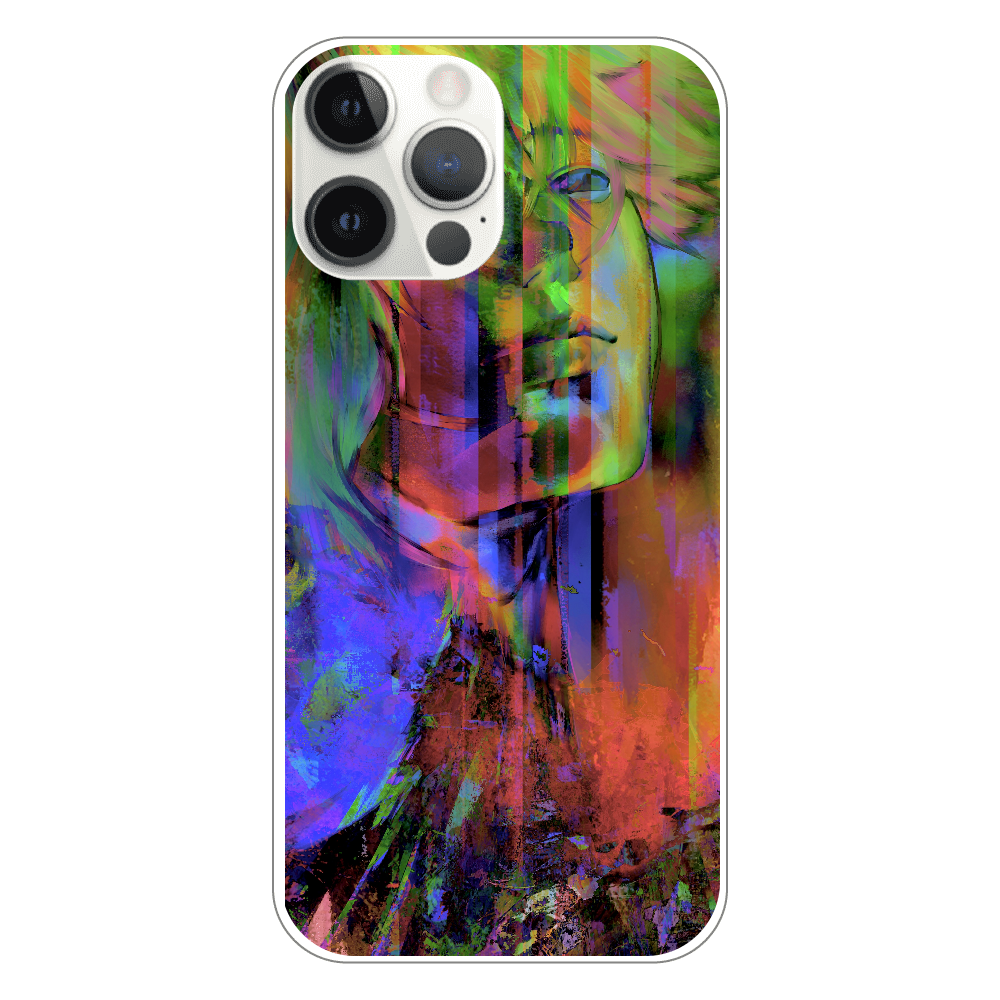 オリジナルイラストiPhoneケース iPhone12 ProMax (白/黒)