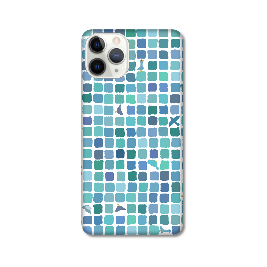 幸せの青い鳥（白） iPhone 11 Pro