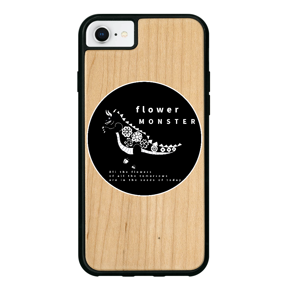 花怪獣 iPhone7 ウッドケース
