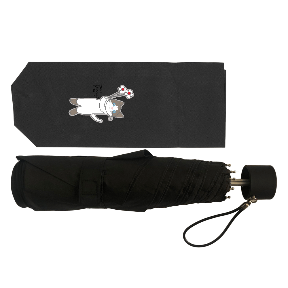 君が一番好きな花 耐風UV折りたたみ傘