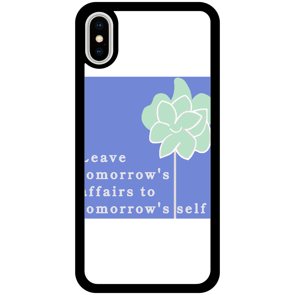 なもなき花 iPhoneX/Xs_プリントパネルラバーケース
