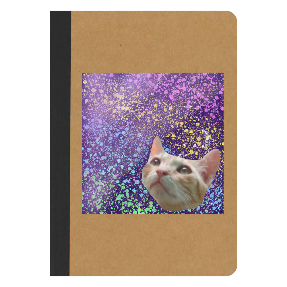 宇宙を見たかったキャット リサイクルノートA5