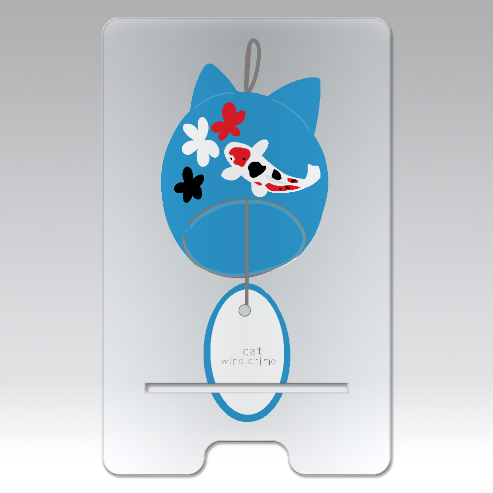 猫風鈴 アクリル スマホスタンド