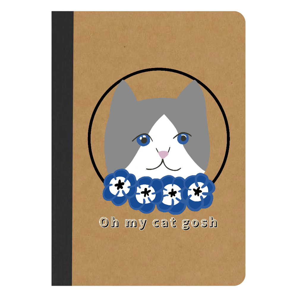 青い瞳の猫 リサイクルノートA5