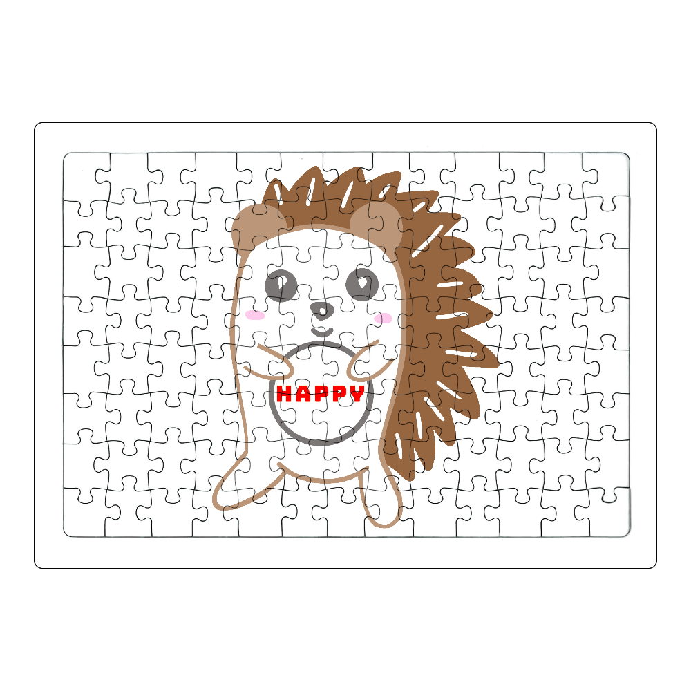 ハッピーハリネズミ ジグソーパズル A4サイズ 104ピース