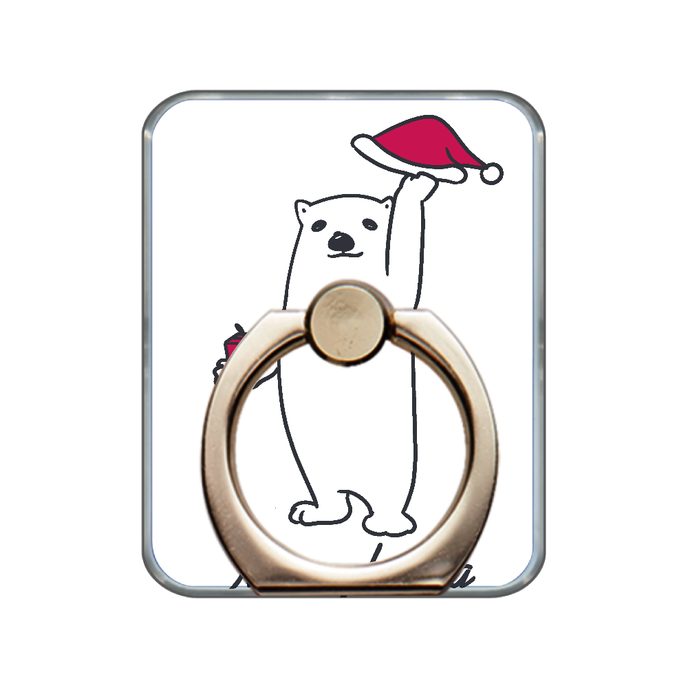 クリスマスの挨拶はメリクマー スマホリング