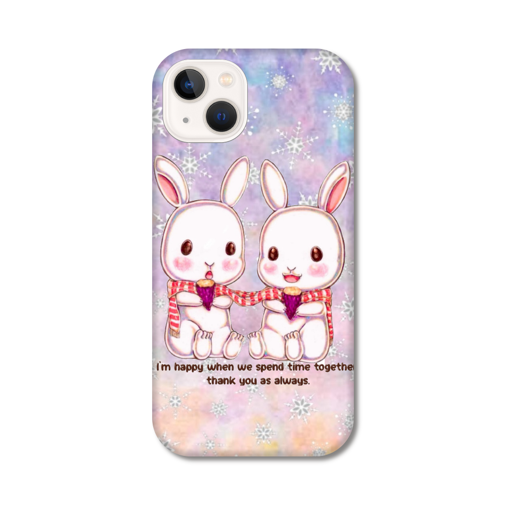 ぬくぬくうさぎᕱ⑅︎ᕱ" iPhone13 