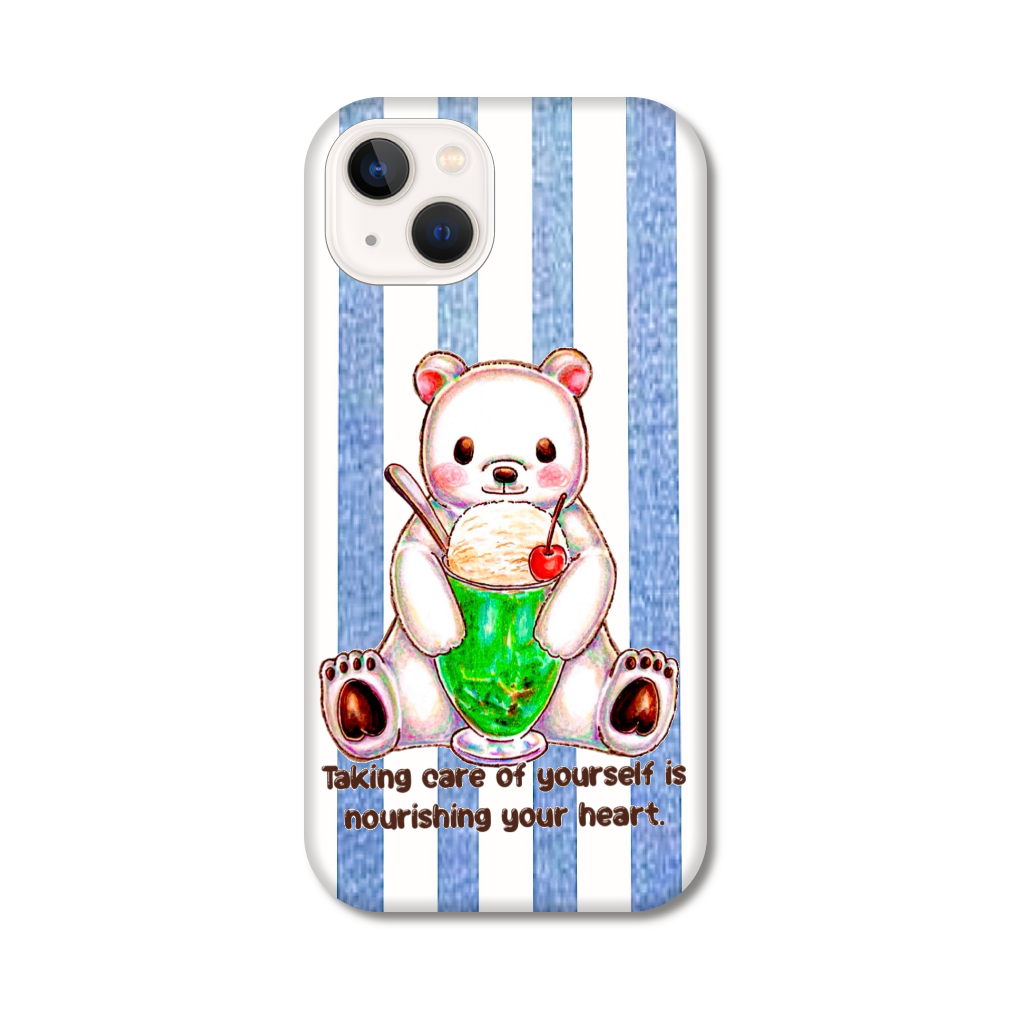 シロクマちゃんとメロンソーダʕ•ᴥ•ʔ iPhone13 