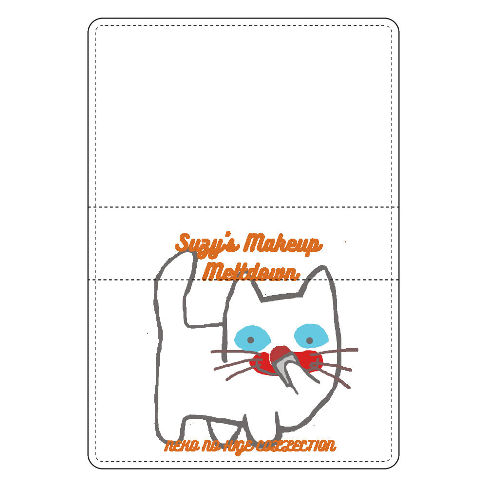 スージーとの遭遇 オレンジ:ねこのひげあつめ。 名刺ケース