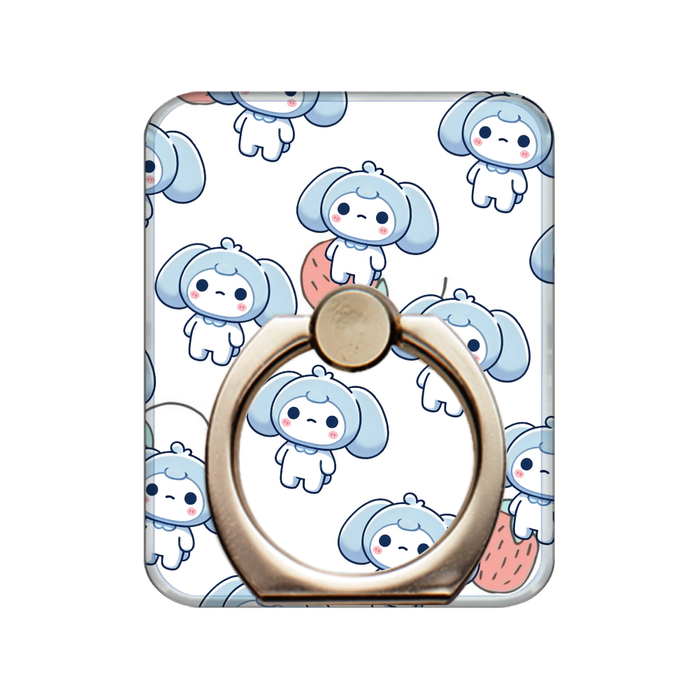 ざこまろグッズ（いちご柄） スマホリング