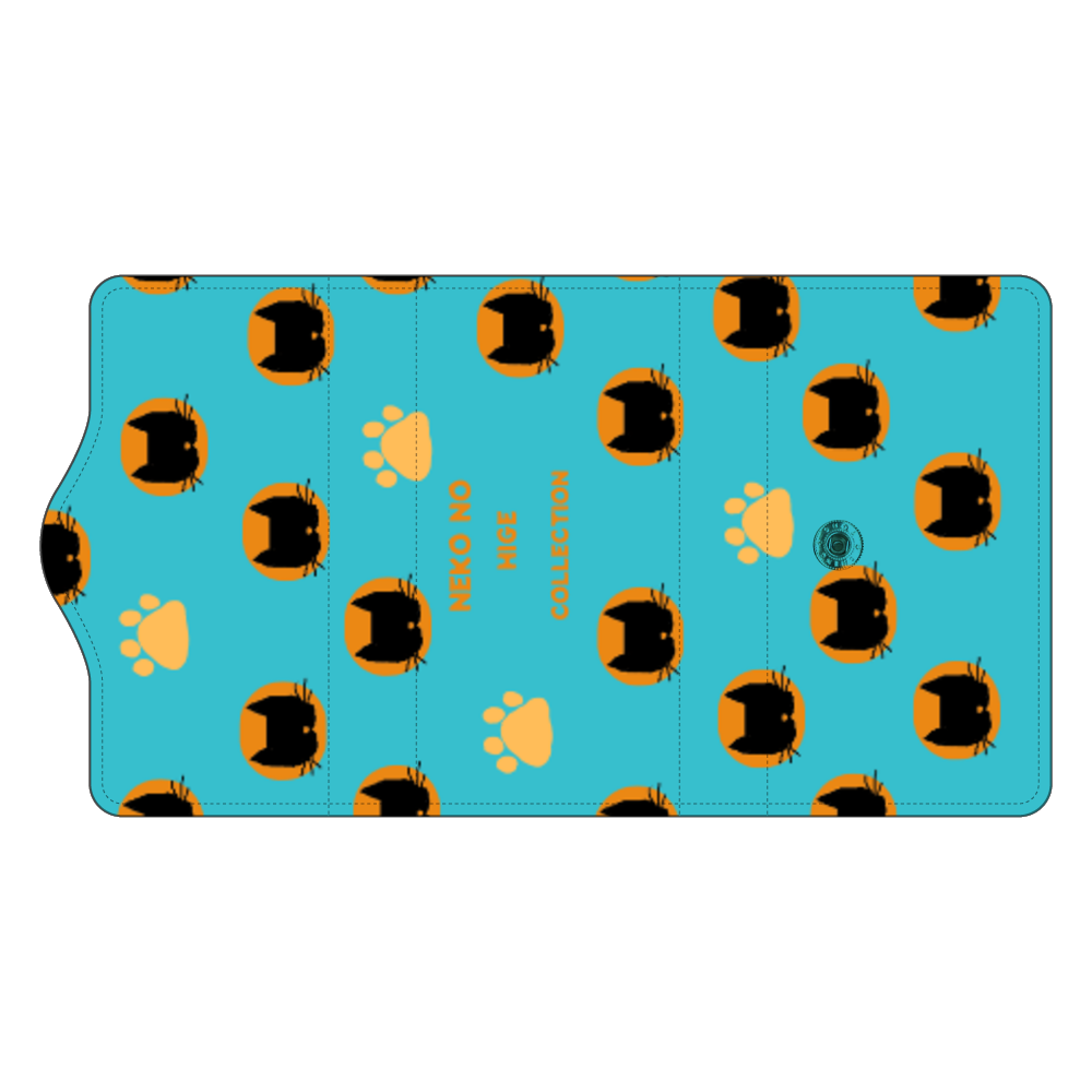 ねこのひげあつめ 。シンプルオレンジたーこいず キーケース