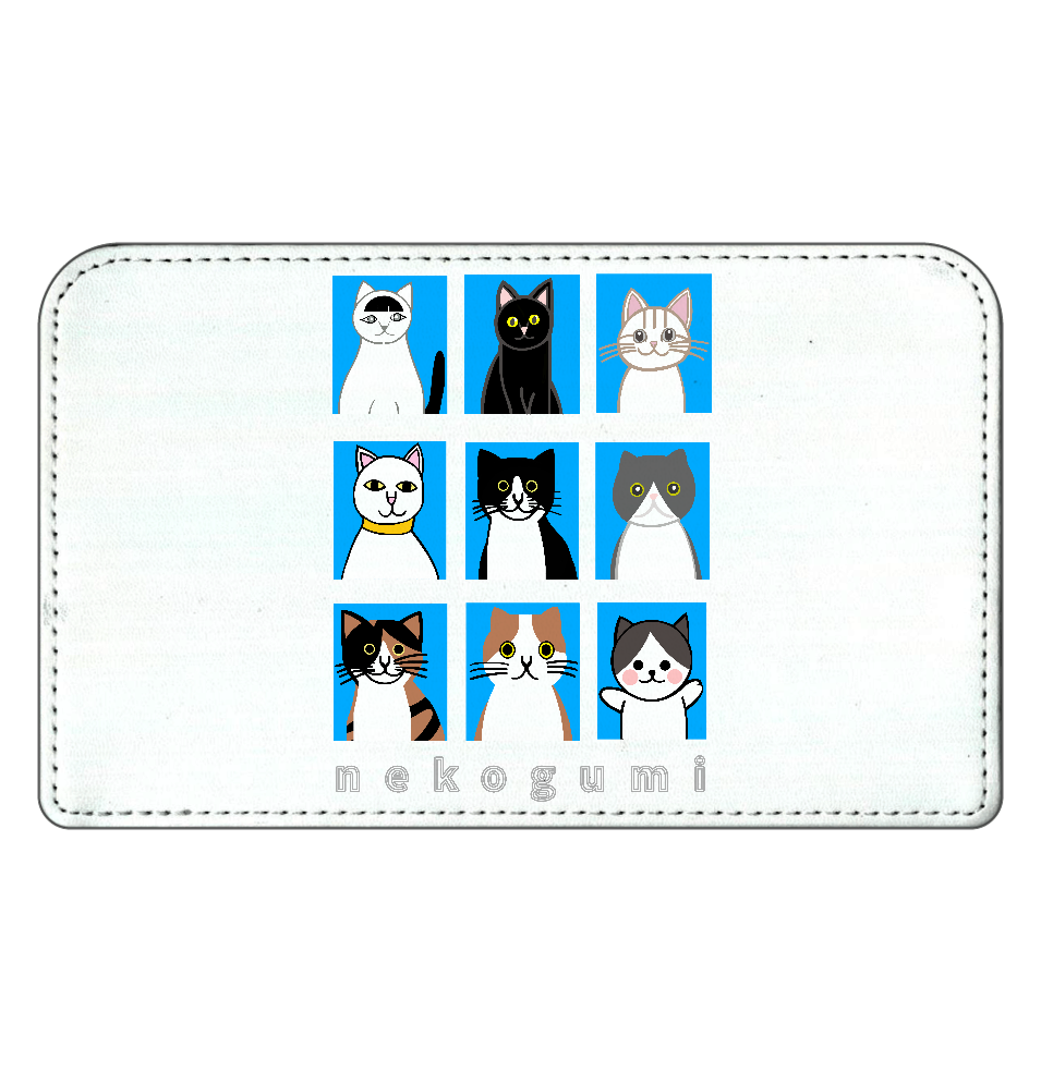猫組アルバム スクエアレザーポーチ