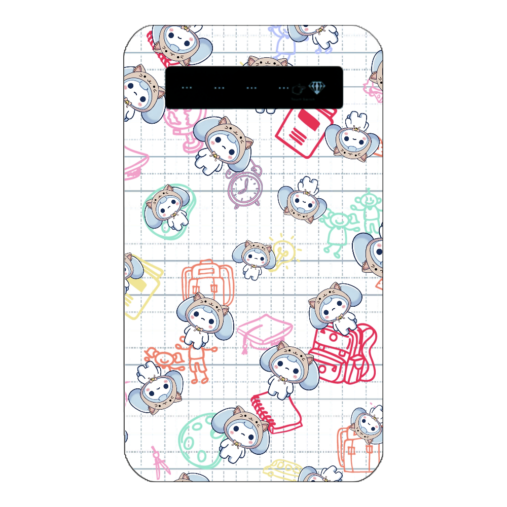 猫かぶりざこまろ（落書き風） インジケータ有バッテリー4000mAh