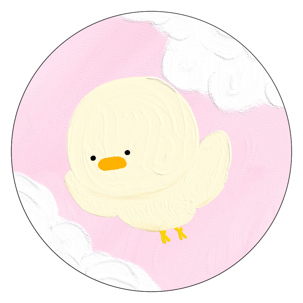 ぴよ　白雲石コースター 白雲石コースター　丸