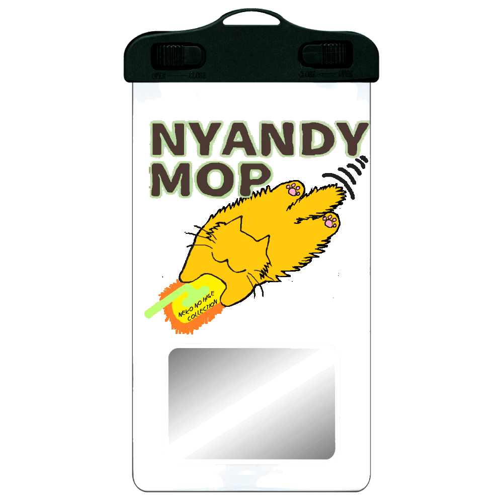 ニャンディモップ:ねこのひげあつめ。 SPC06(防水スマホケース)