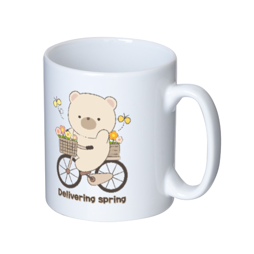 Delivering spring マグカップ  ホワイト