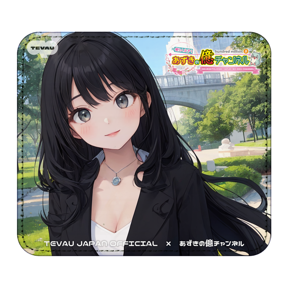 「TEVAU JAPAN」レザーマウスパッド（あずき）① レザーマウスパッド（スクエア）