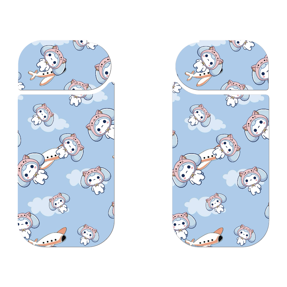 ピンク猫かぶりざこまろ（飛行機とともに） IQOSケース