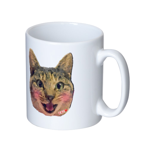 おもちゃジャンキーとらこ マグカップ  ホワイト