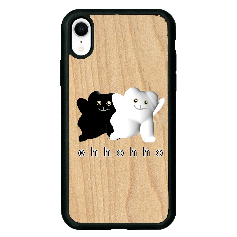 エッホッホ iPhoneXR ウッドケース