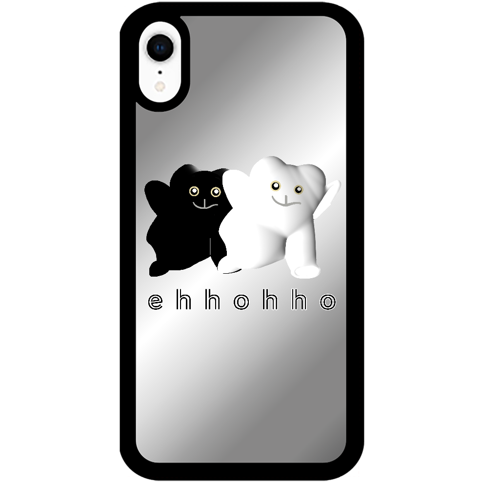 エッホッホ iPhoneXRミラーパネルケース