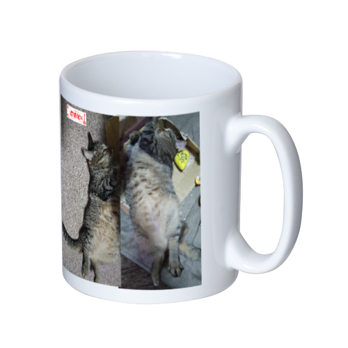 荊夏ちゃんヘソ天マグカップ マグカップ  ホワイト