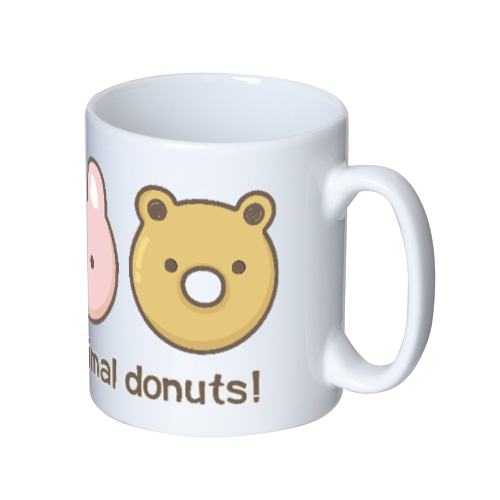 Delicious animal donuts! マグカップ  ホワイト