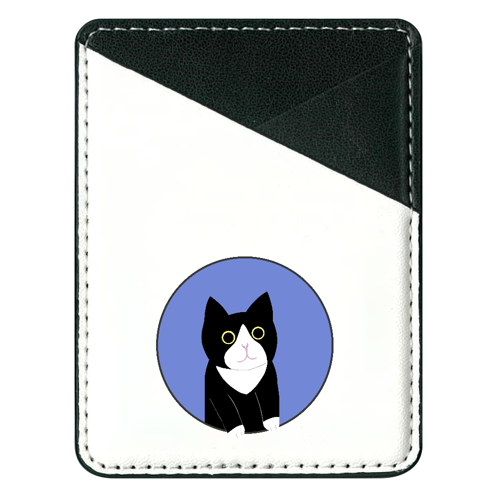 まるの中からハチワレさん 貼り付けパスケース(スマホ用)