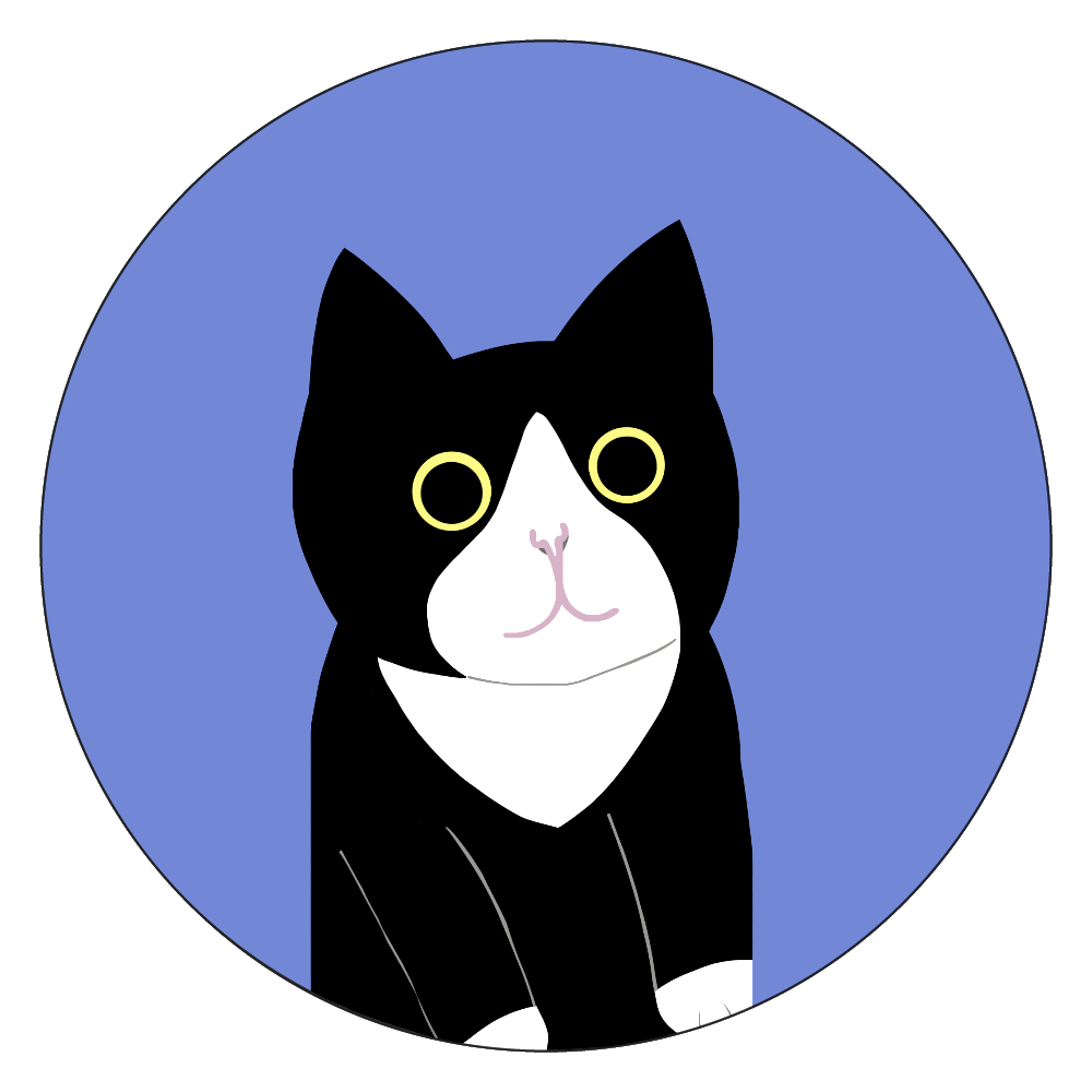 まるの中からハチワレさん 白雲石コースター　丸