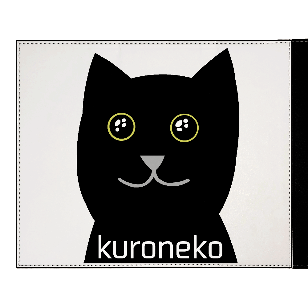 おめめウルウル黒猫さん メガネケース