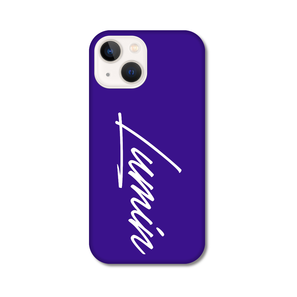 Luminビッグロゴ - パープル×ホワイト iPhone13 mini