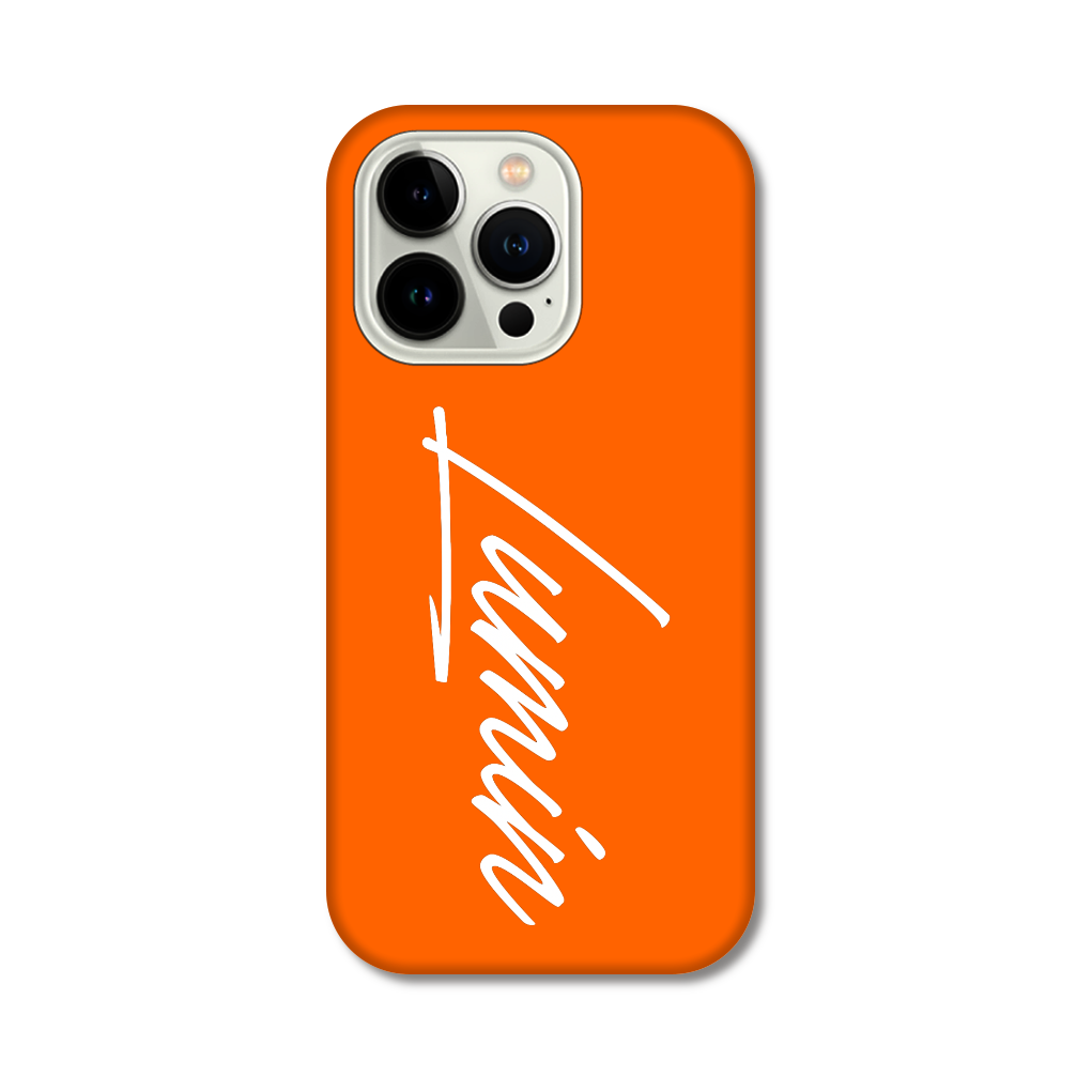 Luminビッグロゴ - オレンジ×ホワイト iPhone14 Pro