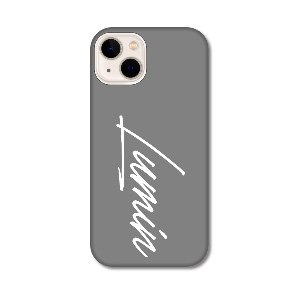 Luminビッグロゴ - グレー×ホワイト iPhone14