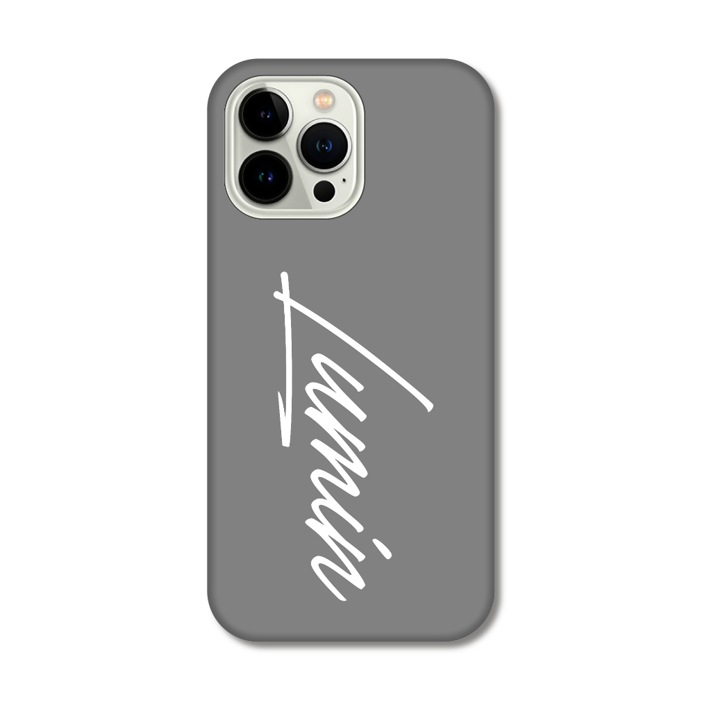 Luminビッグロゴ - グレー×ホワイト iPhone14 Pro Max