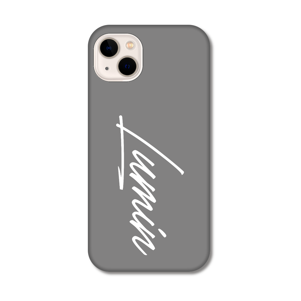 Luminビッグロゴ - グレー×ホワイト iPhone14 Plus