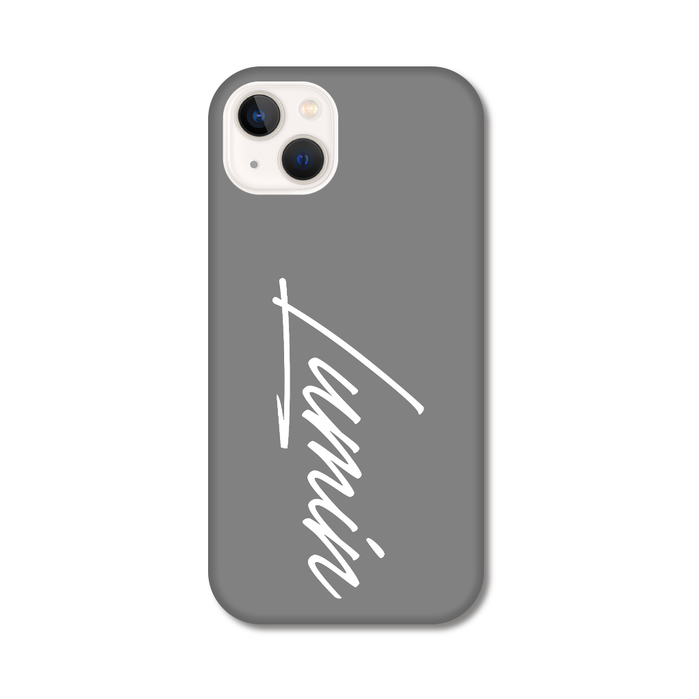 Luminビッグロゴ - グレー×ホワイト iPhone13 