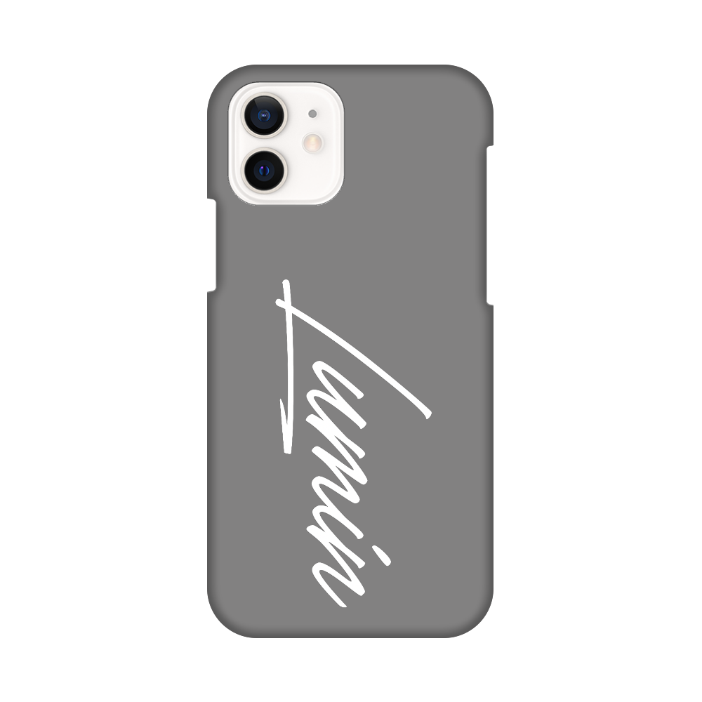 Luminビッグロゴ - グレー×ホワイト iPhone12 / 12 Pro