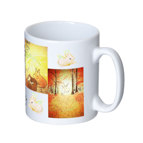 らぼひきイラストマグカップ マグカップ  ホワイト