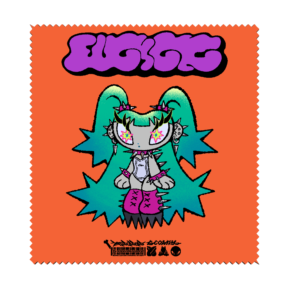イバラちゃん マイクロファイバーメガネ拭き