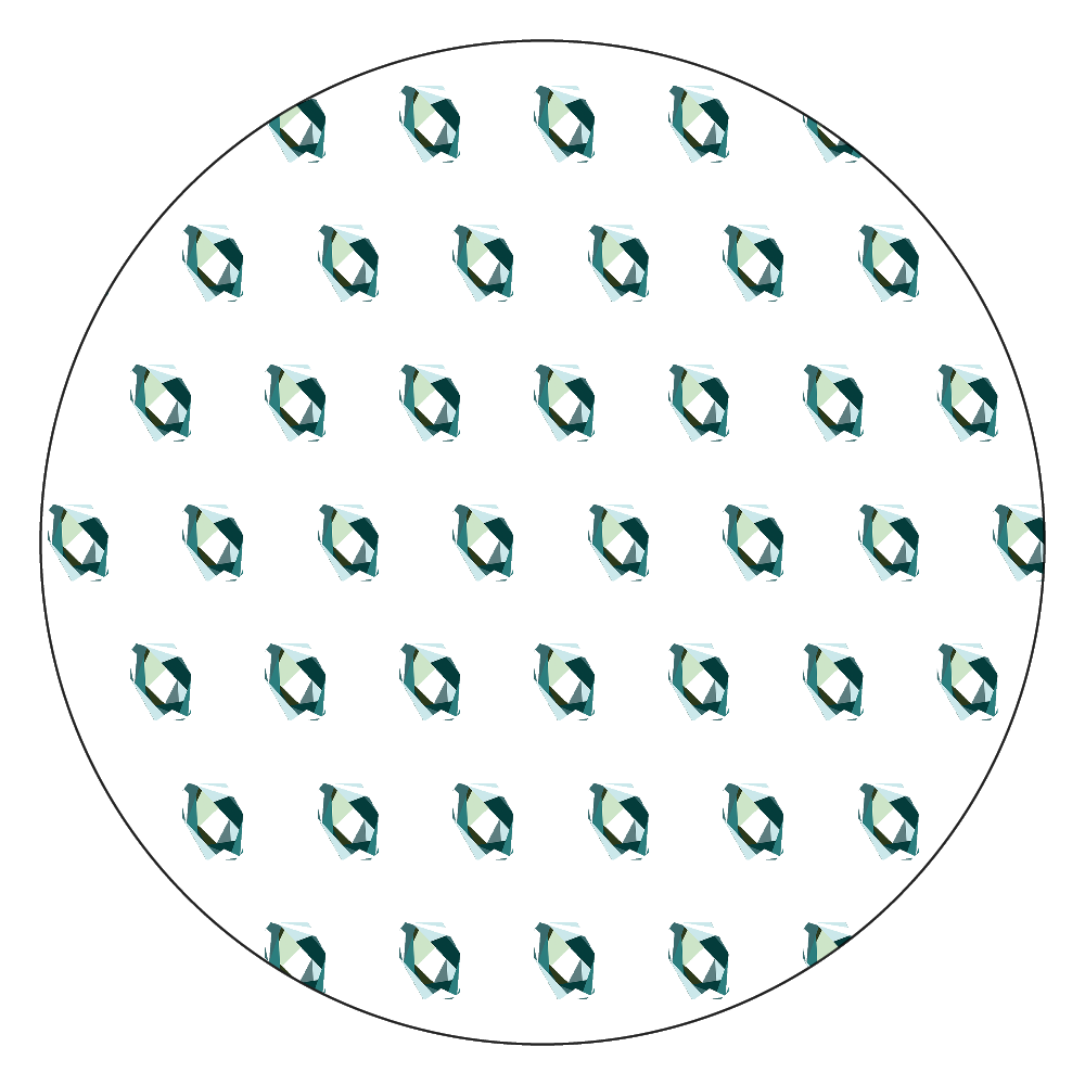 エメラルド 白雲石コースター　丸