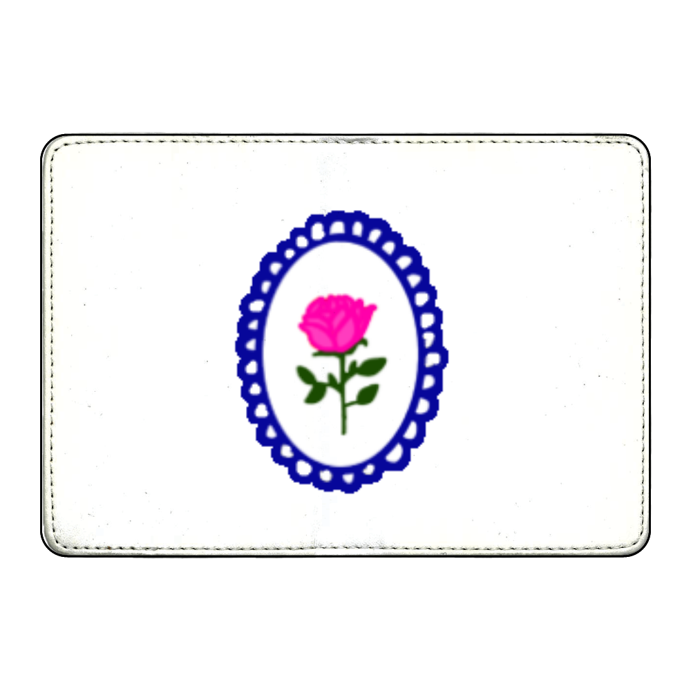 ピンクの薔薇のカメオカードケース カード収納ケース