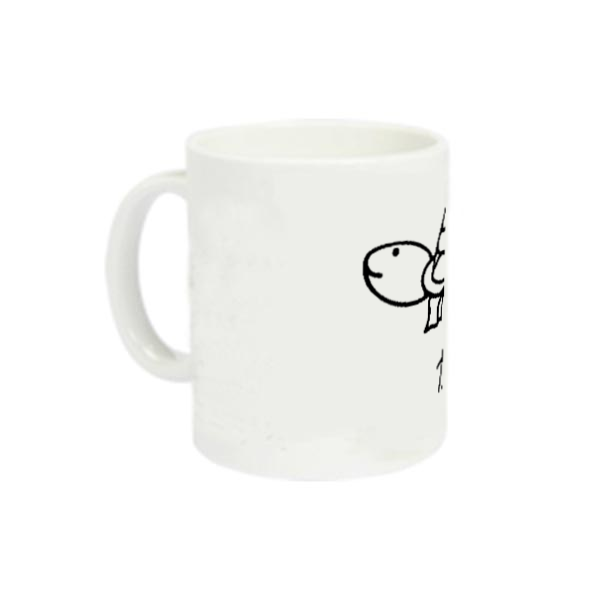 亀線画 定番マグカップ