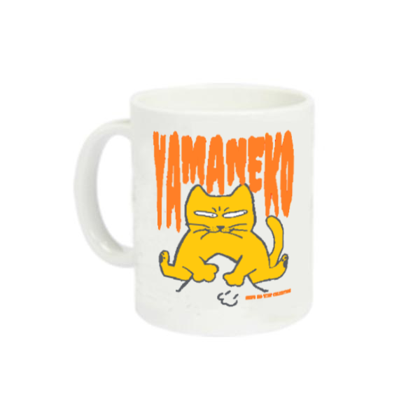 らくがき・やまねこ・おれんじ：ねこのひげあつめ。  定番マグカップ