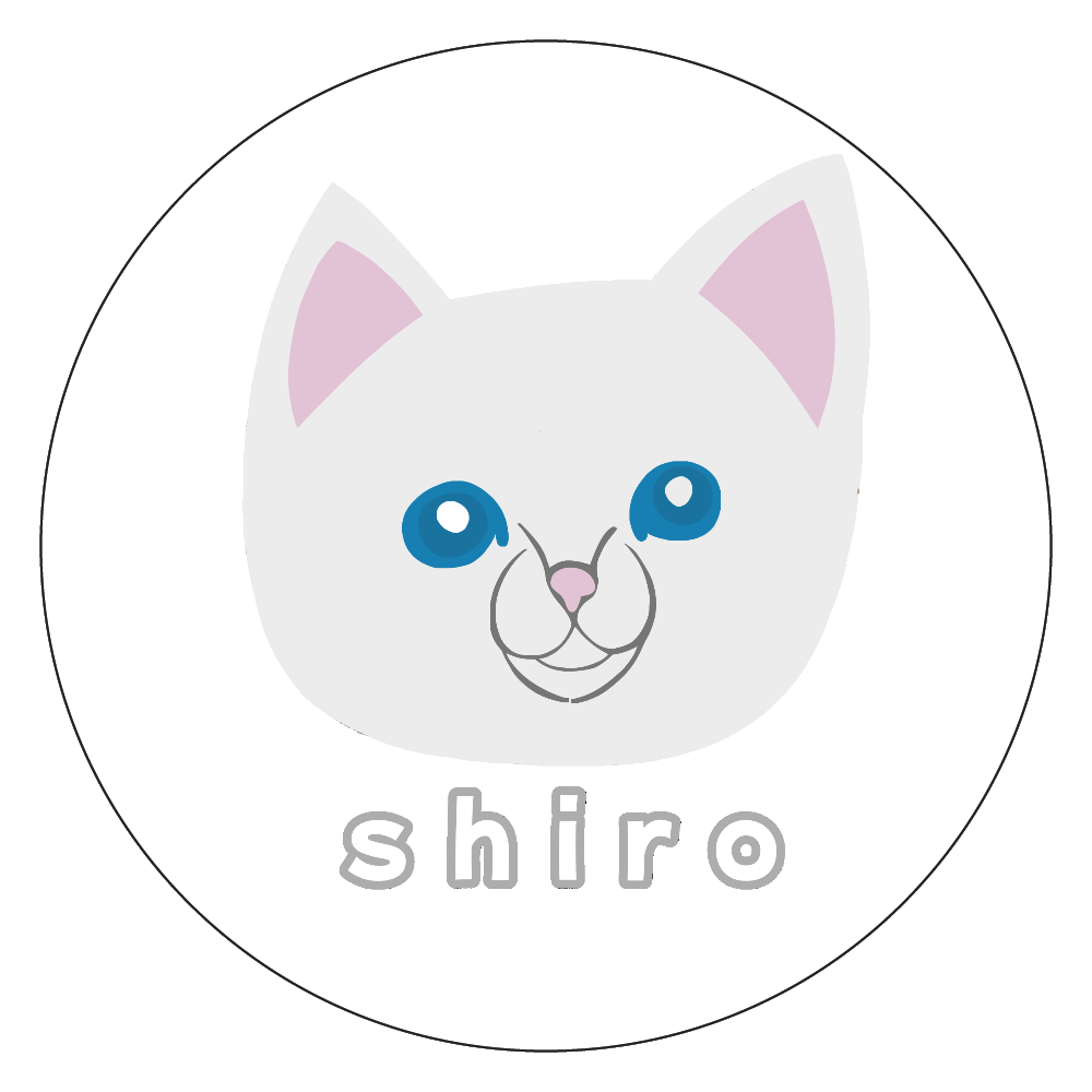 しろねこちゃん 白雲石コースター　丸